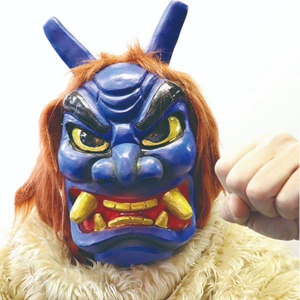 なまはげ(青)【節分 豆まき 幼稚園 祭り 子供会】|誉PRINTING