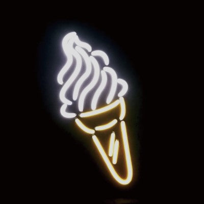 ネオン風LEDライト ソフトクリーム|誉PRINTING