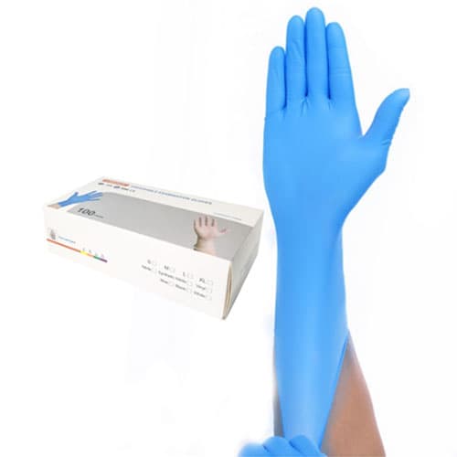 【コロナ対策】ゴム手袋 (パウダーフリー・ラテックスフリー) 100個入り|誉PRINTING