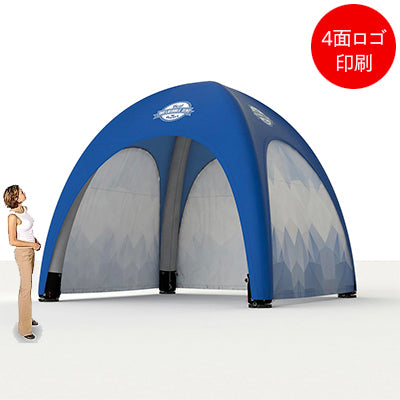 エアテント3x3+ロゴ4面印刷|誉PRINTING
