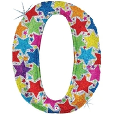 ホログラフィックレターバルーン40”「0」|誉PRINTING