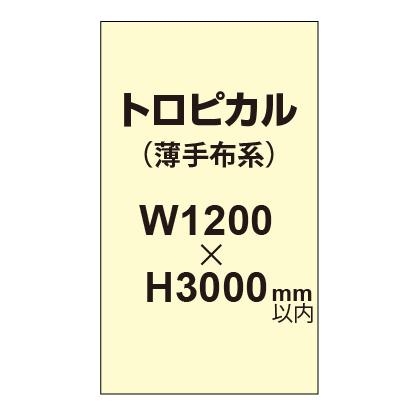 トロピカル (薄手布系)【W1200?H3000mm以内】|誉PRINTING