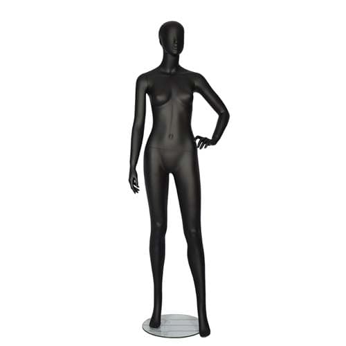 全身 女性リアルマネキン【マットブラック】|誉PRINTING