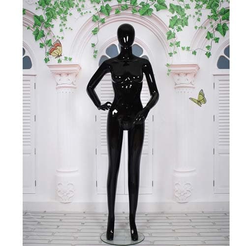 全身 女性マネキン【グロスブラック】|誉PRINTING