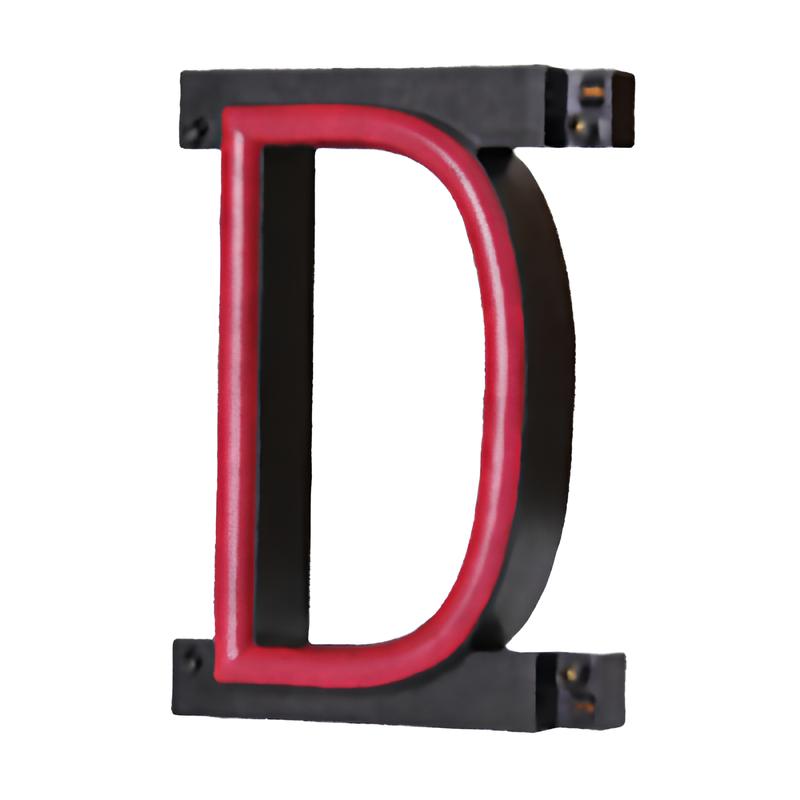 ABCブライト アルファベット D レトロデザインで自由なメッセージ作成