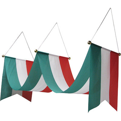 ウェーブペナント-GNB 緑白赤|誉PRINTING