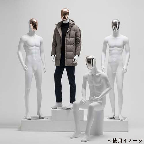 【メタルヘッド×ホワイト】全身 男性マネキン|誉PRINTING