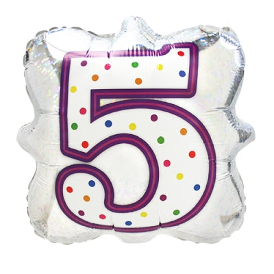 BLT18" ナンバーキャンドル 5 (5枚入)|誉PRINTING