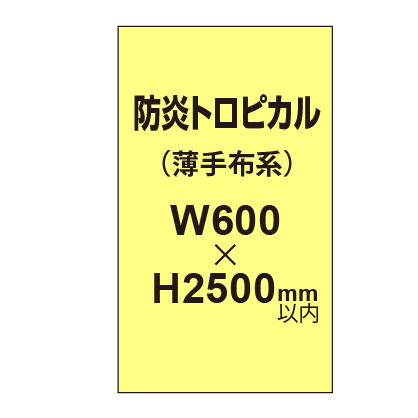 防炎トロピカル (薄手布系)【W600?H2500mm以内】|誉PRINTING