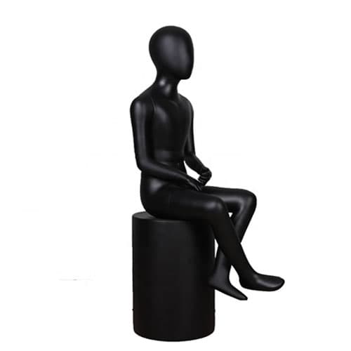 子供用フルボディ マネキン【ブラック】(NWK-15)|誉PRINTING