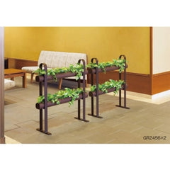 スリムパーテーショングリーン 丸アーチ2パイプタイプ