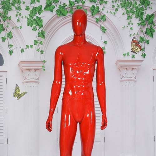 全身 男性マネキン【グロスレッド】|誉PRINTING