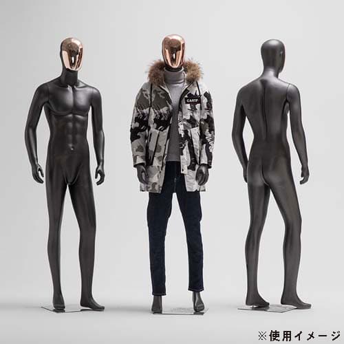 【メタルヘッド×ブラック】全身 男性マネキン|誉PRINTING