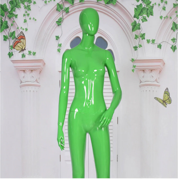 全身 女性マネキン【グロスグリーン】|誉PRINTING