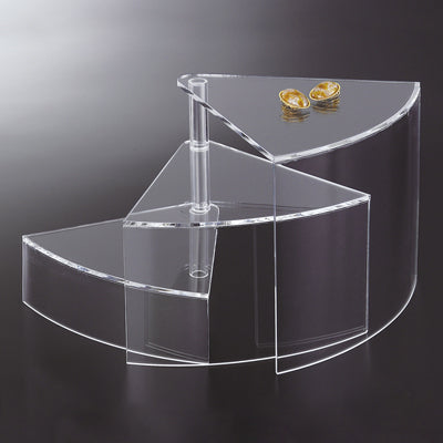 段違い陳列台 扇型|誉PRINTING