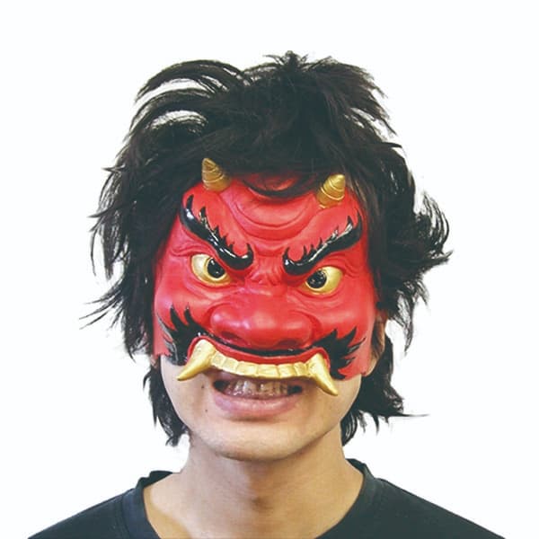 半面 鬼【節分 豆まき 幼稚園 祭り 子供会】|誉PRINTING