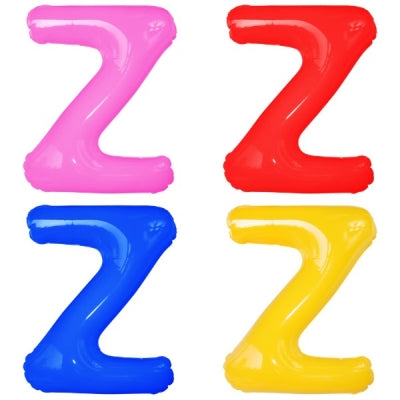 エアポップレターバルーン (ピンク,レッド,ブルー,イエロー,グリーン,オレンジ) 「Z」|誉PRINTING