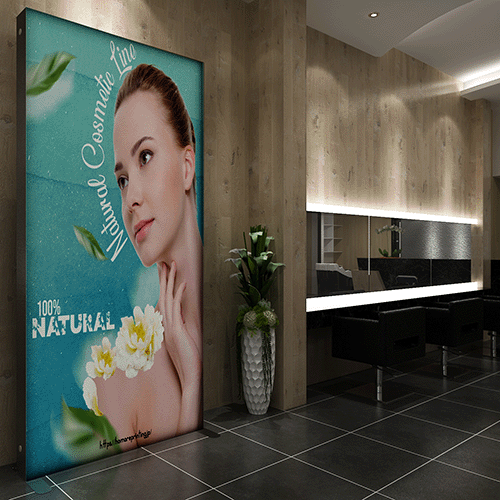 セゴLED内照式バックパネル 100×250|誉PRINTING