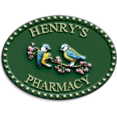 レジン製サイン サークルタイプ インコ|誉PRINTING