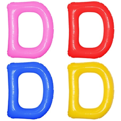 エアポップレターバルーン (ピンク,レッド,ブルー,イエロー,グリーン,オレンジ) 「D」|誉PRINTING
