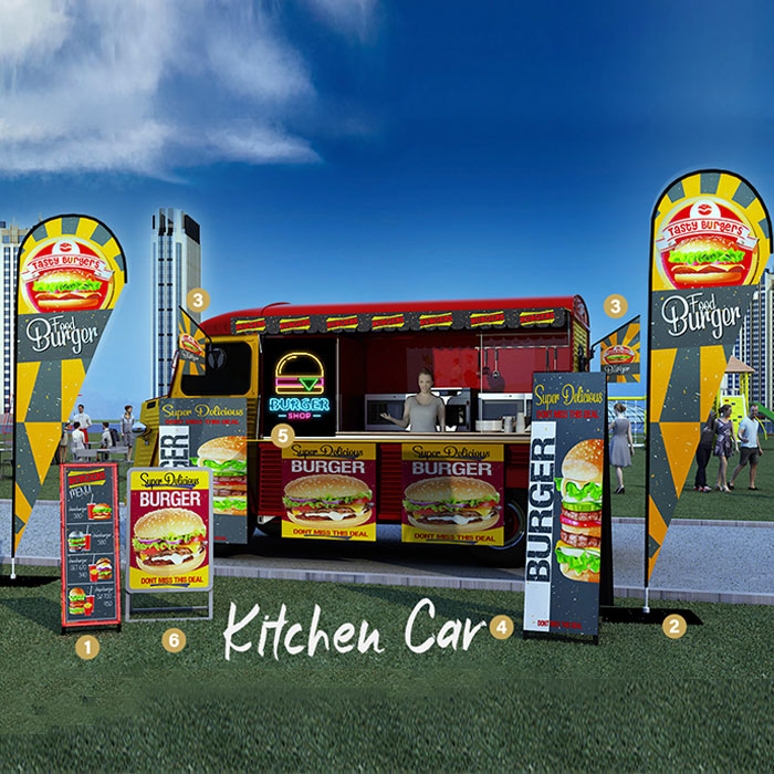 キッチンカー装飾 Bセット|誉PRINTING