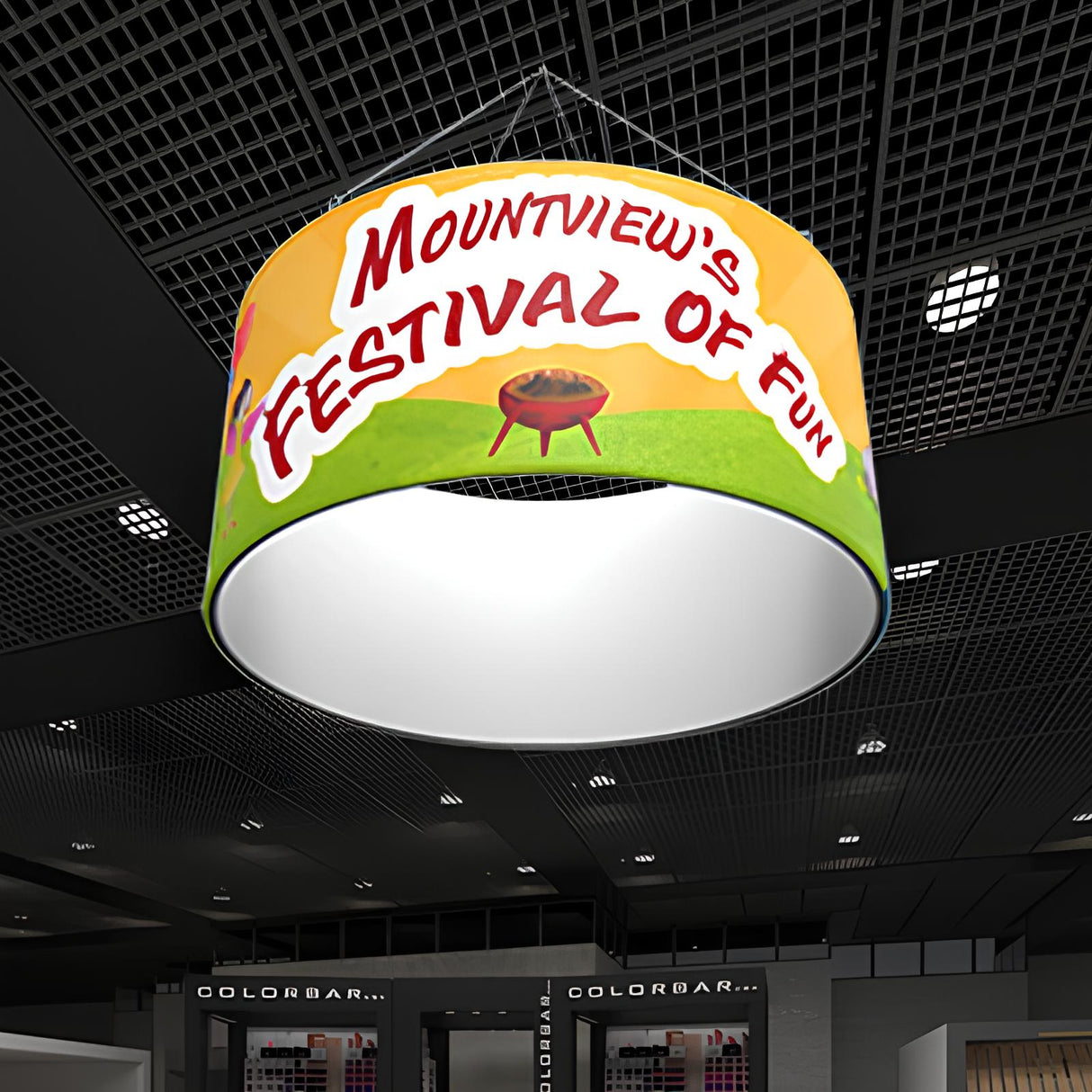 サークルハンギングバナー|誉PRINTING