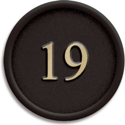 レジン製サイン ルームナンバー φ150|誉PRINTING