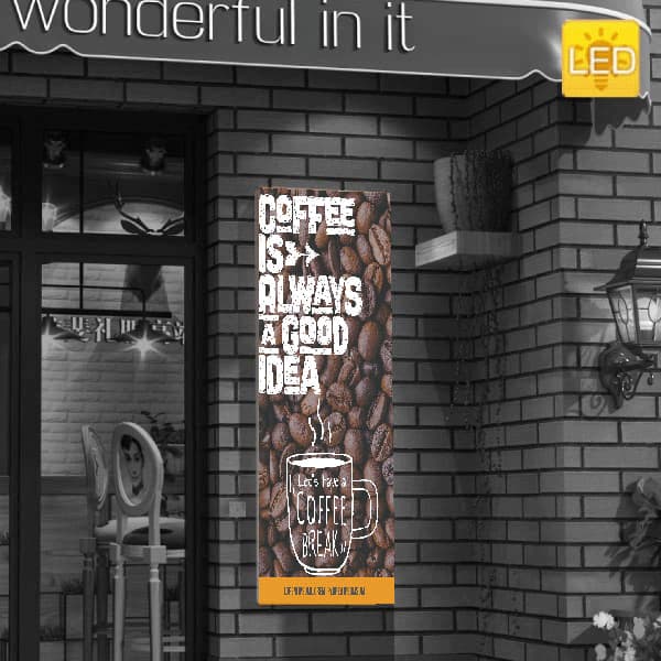 セゴLED内照式壁掛けパネル 50×150|誉PRINTING