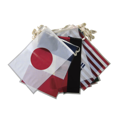旗(国旗) ビニール連続万国旗 20連セット-053001003|誉PRINTING