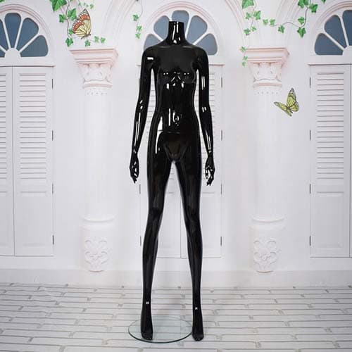 ヘッドレス 女性マネキン【グロスブラック】|誉PRINTING