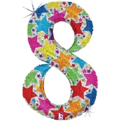 ホログラフィックレターバルーン40”「8」|誉PRINTING