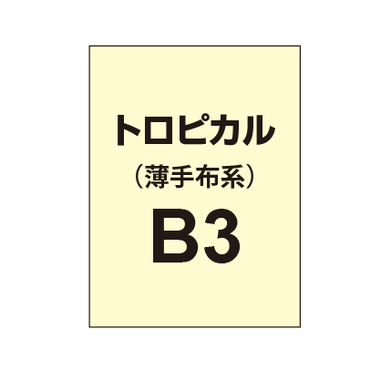 トロピカル B3(薄手布系)|誉PRINTING