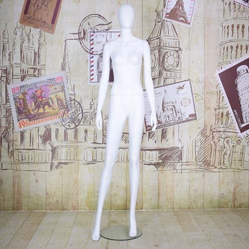 全身 女性マネキン【マットホワイト】02|誉PRINTING