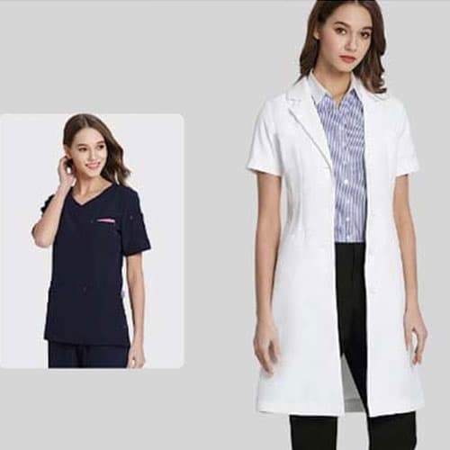 メディカルウェア/メディカルユニフォーム (医療白衣 半袖 )|誉PRINTING