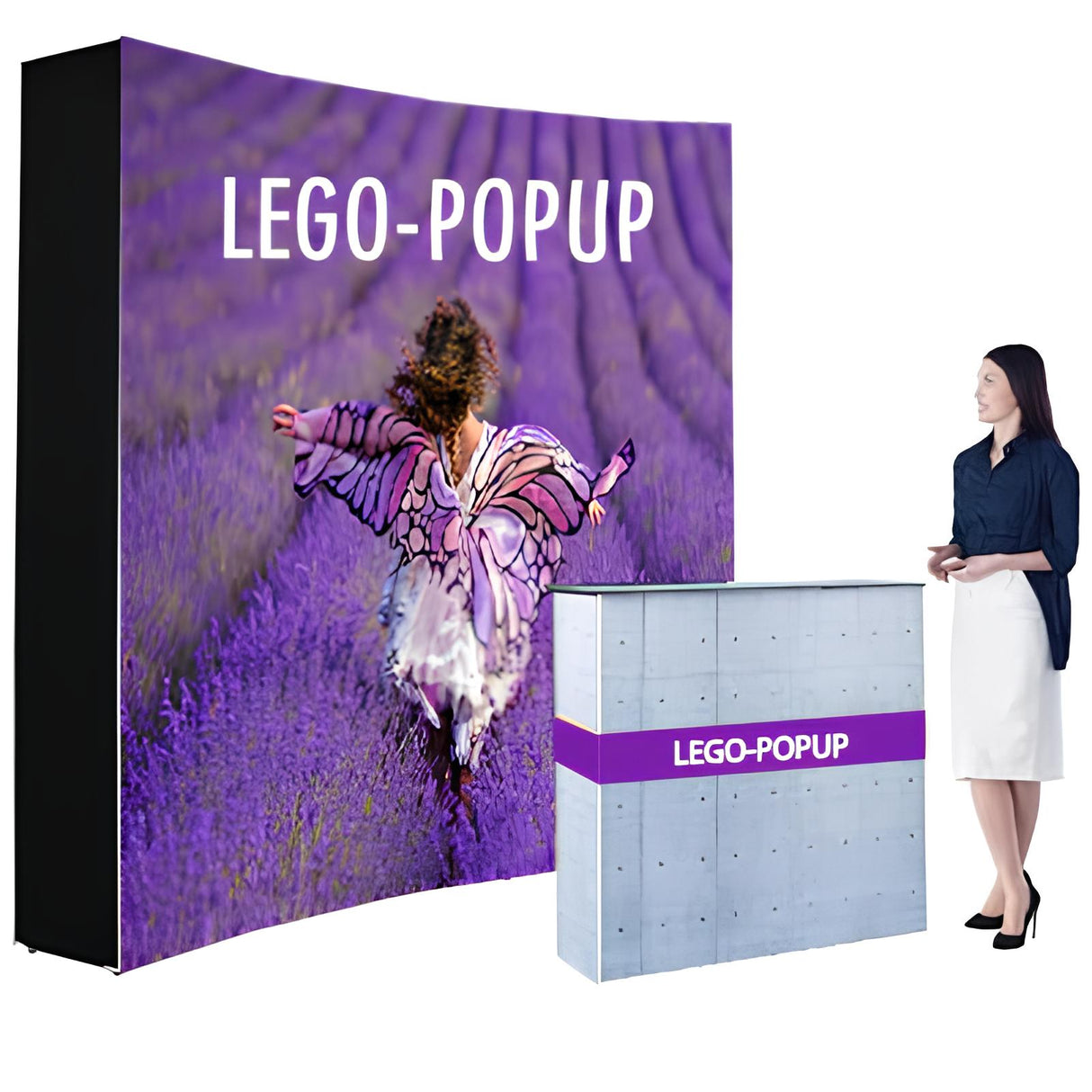 レゴポップアップ カーブ 3W×3H|誉PRINTING