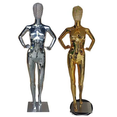 ワイヤーヘッド 女性マネキン【ゴールド /ローズゴールド/ シルバー】|誉PRINTING