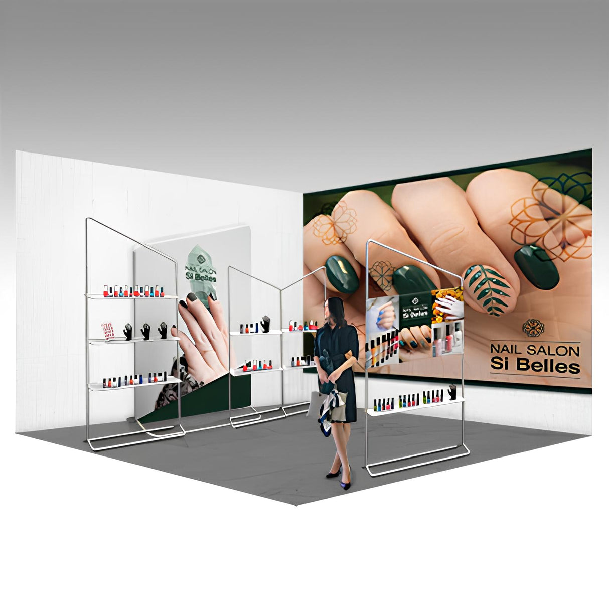 セットディスプレイ アングルバナーセット B【1小間用(3m×3m)】|誉PRINTING