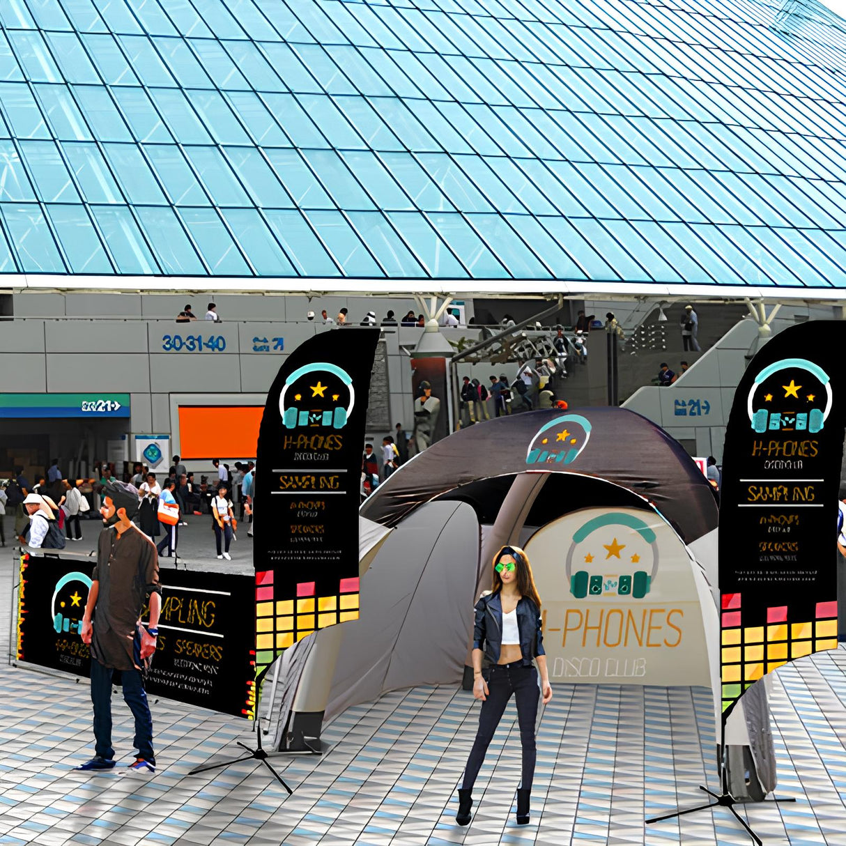 セットディスプレイ G【2小間用(3m×6m)】|誉PRINTING