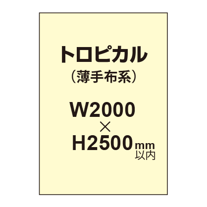 トロピカル (薄手布系)【W2000?H2500mm以内】|誉PRINTING
