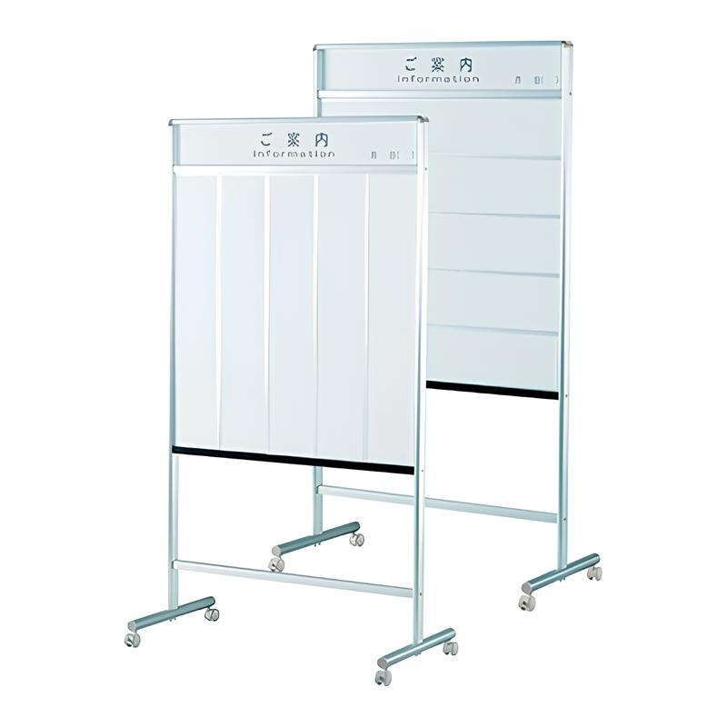 <国産>木目調枠会場案内板 片面スチールホワイトボードプレート5枚付|誉PRINTING