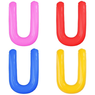 エアポップレターバルーン (ピンク,レッド,ブルー,イエロー,グリーン,オレンジ) 「U」|誉PRINTING
