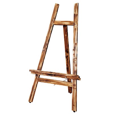 焼杉ボード付イーゼルセット(チョークタイプ)|誉PRINTING