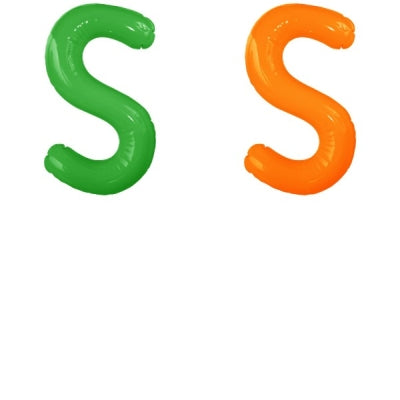 エアポップレターバルーン (ピンク,レッド,ブルー,イエロー,グリーン,オレンジ) 「S」|誉PRINTING