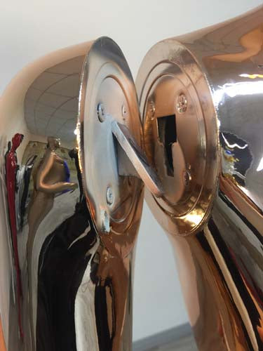 全身 女性マネキン【ゴールドメタルクローム/ シルバーメタルクローム】|誉PRINTING