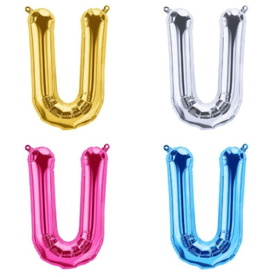 プレミアムレターバルーン (ローズゴールド,ゴールド,シルバー,マゼンタ,ブルー)(16",34")「U」|誉PRINTING