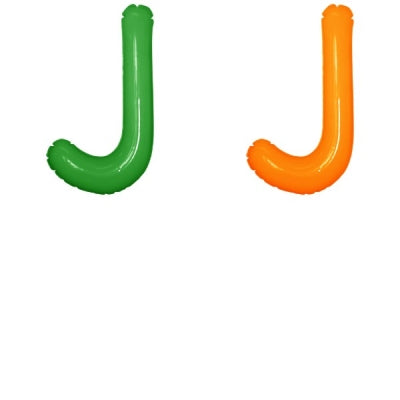 エアポップレターバルーン (ピンク,レッド,ブルー,イエロー,グリーン,オレンジ) 「J」|誉PRINTING