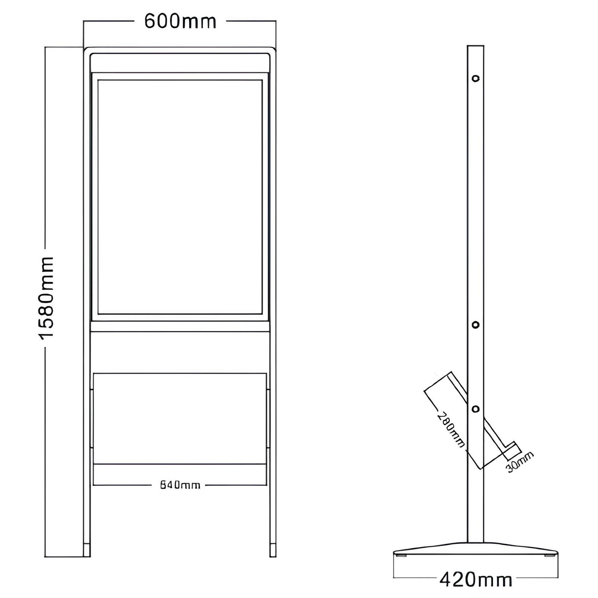 ラック付T型スタンド|誉PRINTING