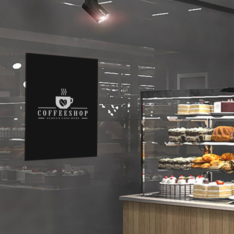 ブラックスチレンボード+塩ビ粘着シート B2サイズ|誉PRINTING