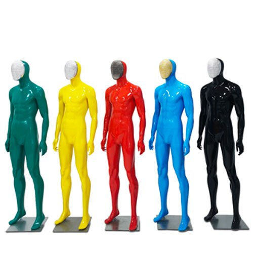 【クロームフェイス×マルチカラー】全身 男性マネキン|誉PRINTING