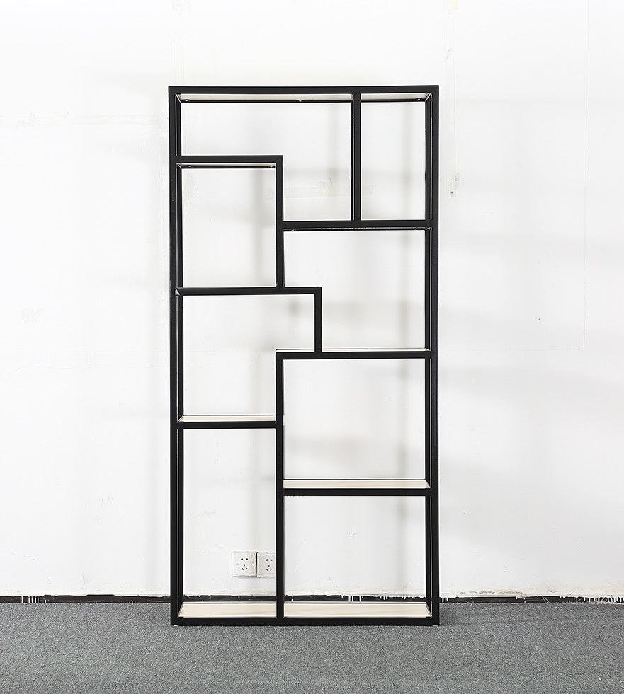 モダンメタル本棚4段折りたたみ本棚ホームオフィス産業用収納ラック|誉PRINTING